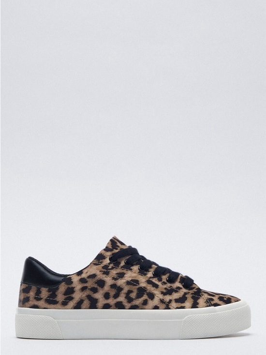 Zara Shoes - Zara Leopard Print Sneakers – Size 38